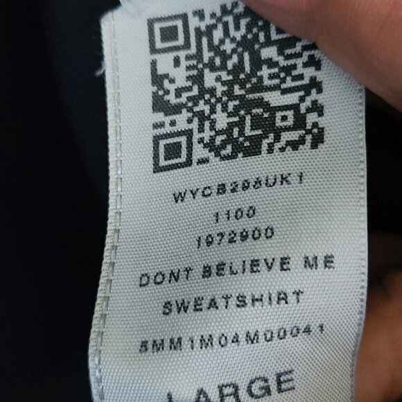 Joan Smalls X True Religion Don't Believe Me Sweatshirt Size L - Picture 8 of 8